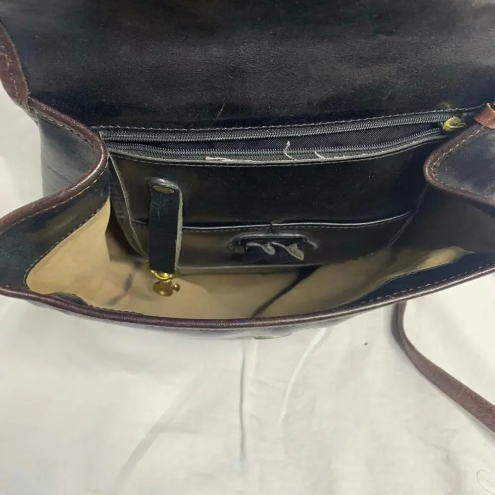 Vintage Brahmin Croc embossed backpack